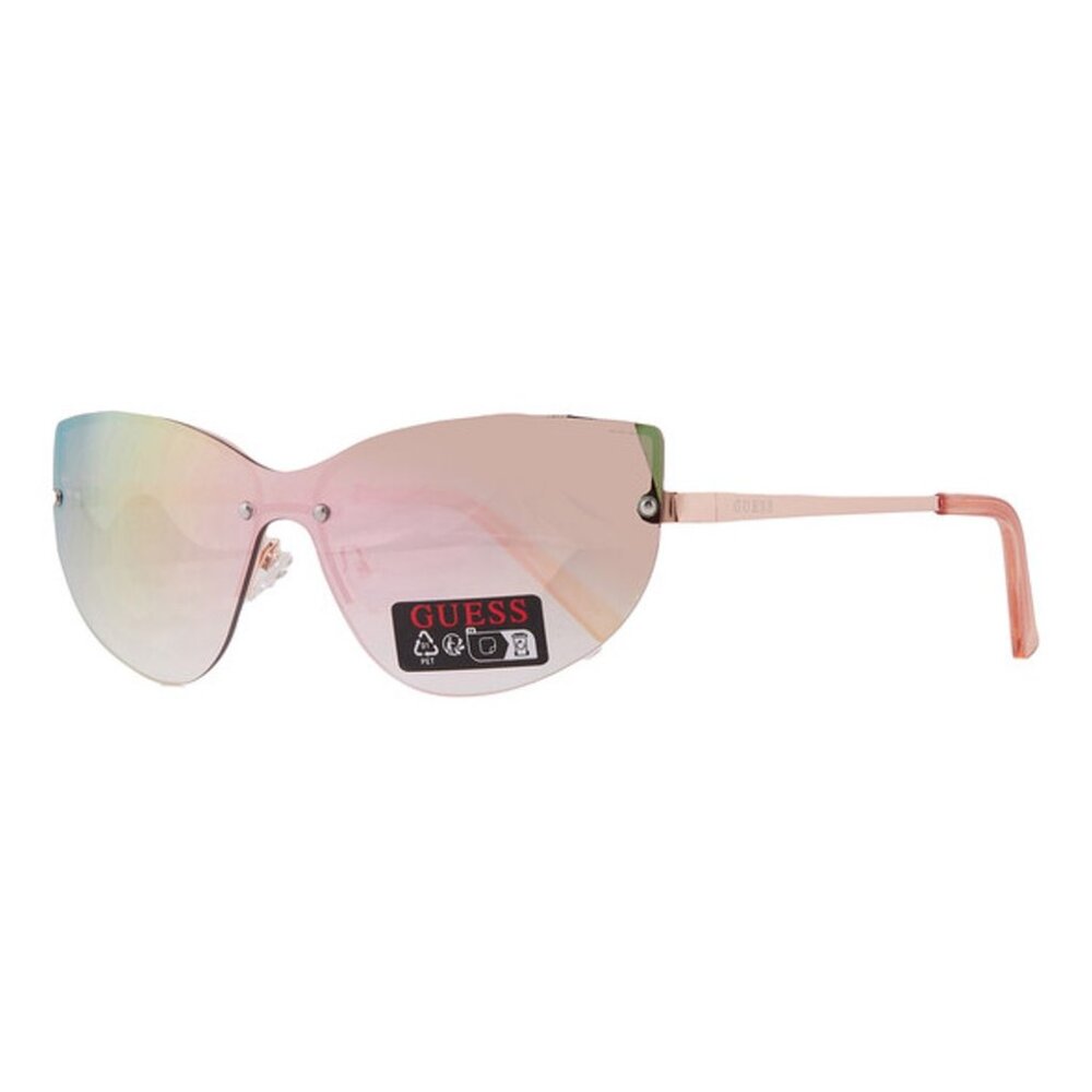 Guess Sunglass Mens Rose Gold Metal Shield, Gradient Lens GO00007. 28T